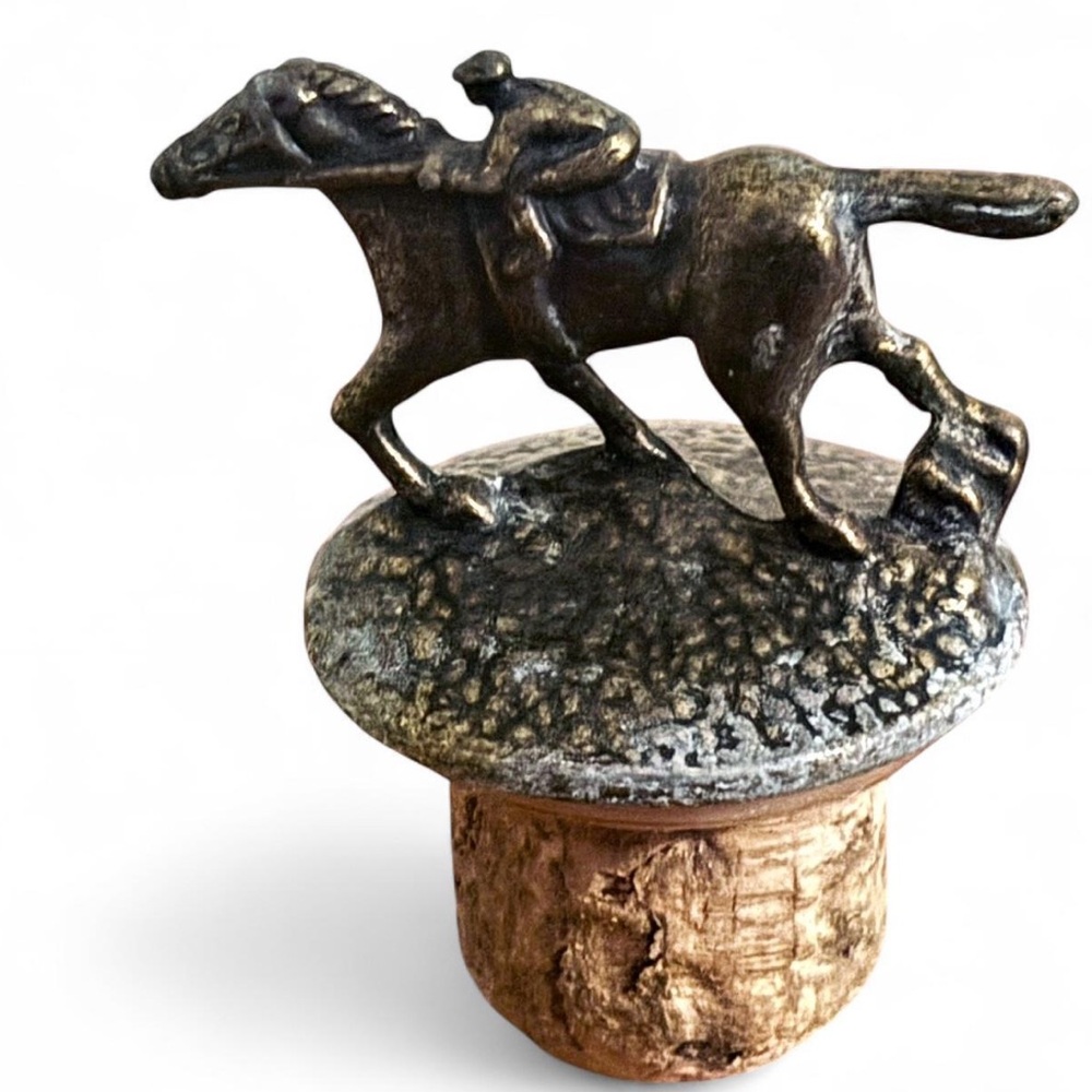 Vintage Blanton’s Collectible Equestrian Jockey Letter T Stopper